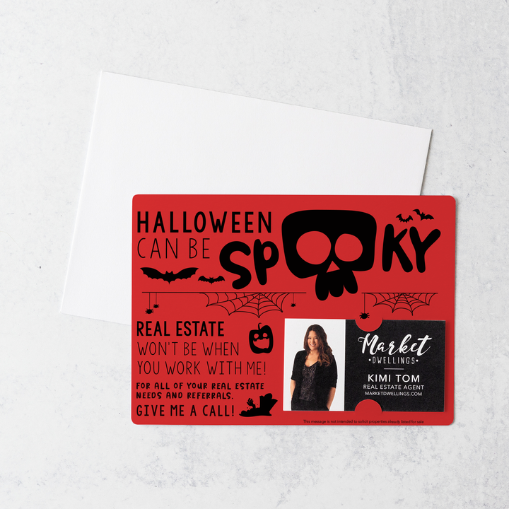 Set of Halloween Can Be Spooky Mailers | Envelopes Included | M26-M003 Mailer Market Dwellings SCARLET  