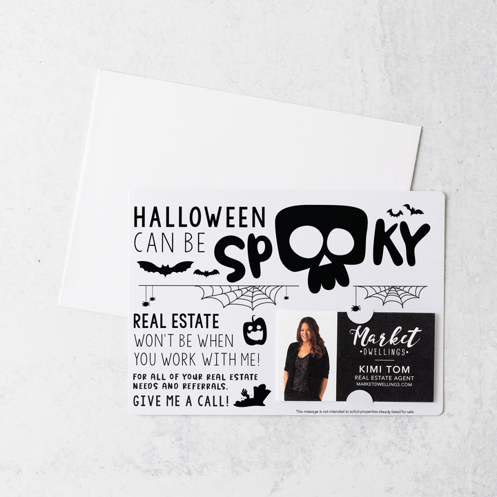 Set of Halloween Can Be Spooky Mailers | Envelopes Included | M26-M003 Mailer Market Dwellings WHITE  