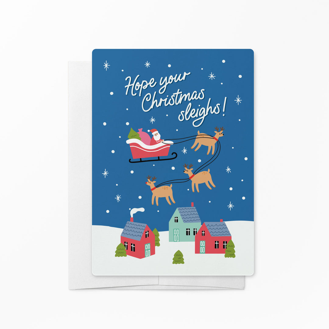 Set of Hope your Christmas Sleighs! | Christmas Mailers | Envelopes Included | M26-M006 Mailer Market Dwellings