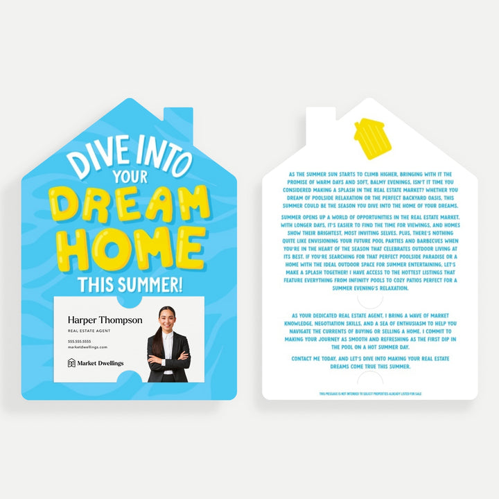 Set of Dive Into Your Dream Home This Summer! | Summer Mailers | Envelopes Included | M269-M001