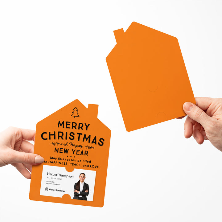 Set of Merry Christmas and Happy New Year Mailers | Envelopes Included | M27-M001 Mailer Market Dwellings