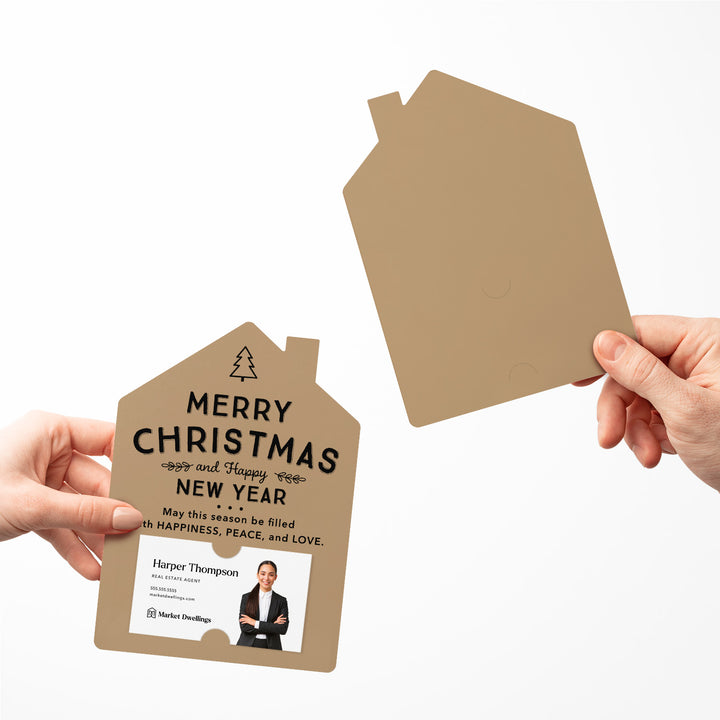 Set of Merry Christmas and Happy New Year Mailers | Envelopes Included | M27-M001 Mailer Market Dwellings