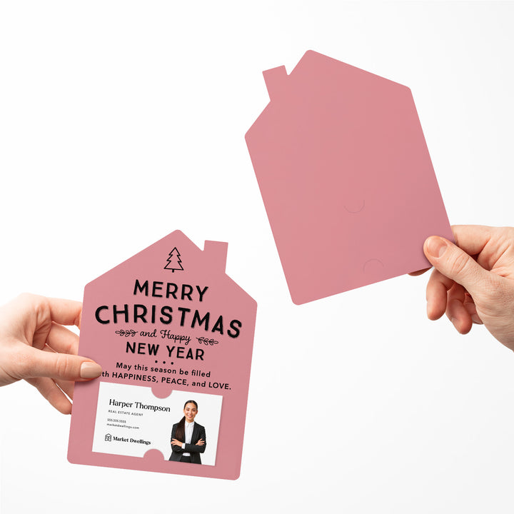 Set of Merry Christmas and Happy New Year Mailers | Envelopes Included | M27-M001 Mailer Market Dwellings