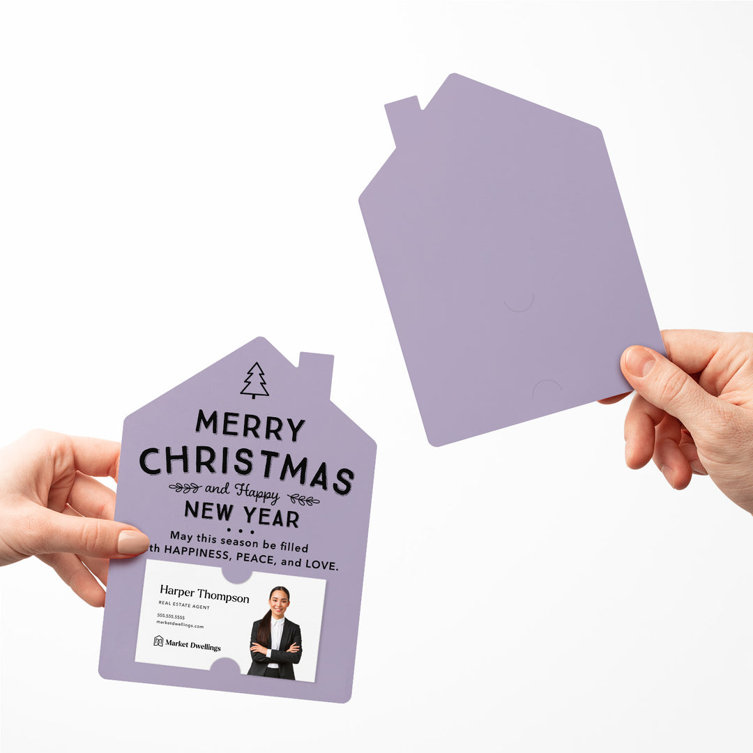 Set of Merry Christmas and Happy New Year Mailers | Envelopes Included | M27-M001