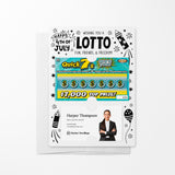 Wishing You A Lotto Fun, Friends, and Freedom Happy 4th Of July | Lotto Mailers with Envelopes Mailer Market Dwellings WHITE 10