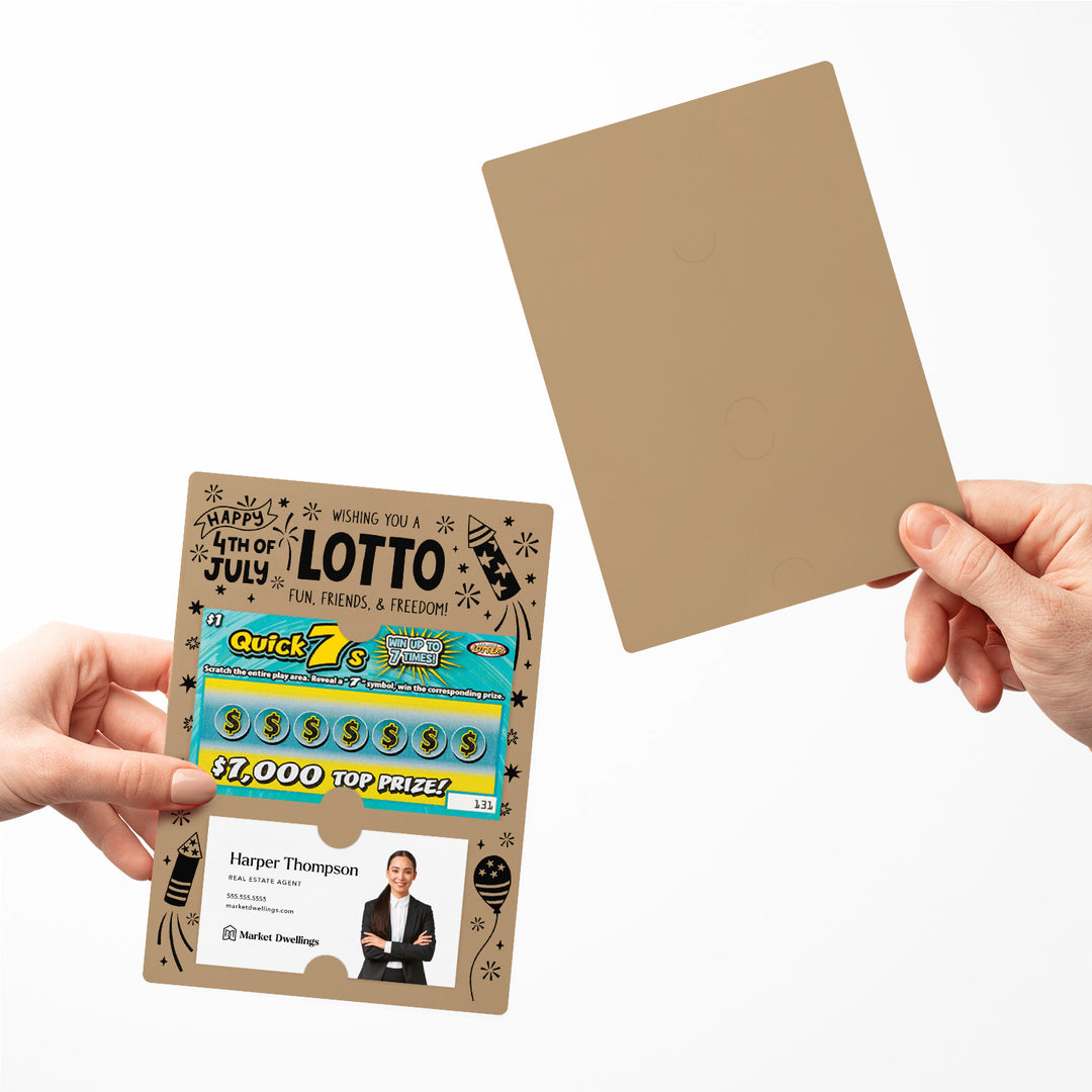 Set of Wishing You A Lotto Fun, Friends, and Freedom Happy 4th Of July Lotto Mailers | Envelopes Included Mailer Market Dwellings