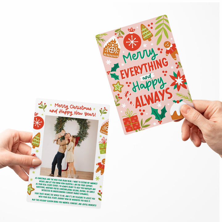 Set of Merry Everything and Happy Always | Christmas Mailers | Envelopes Included | M27-M006 Mailer Market Dwellings