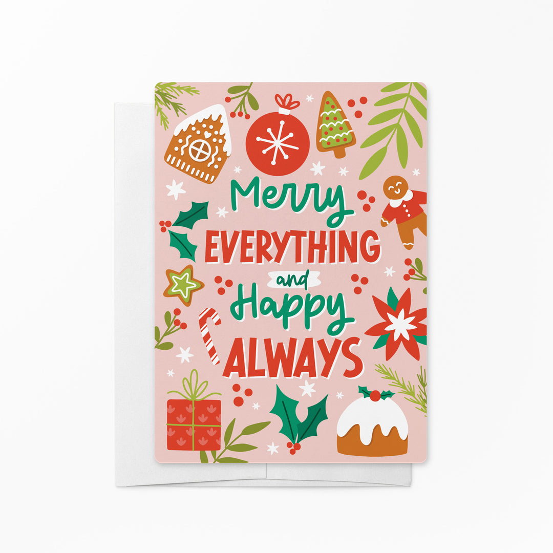 Set of Merry Everything and Happy Always | Christmas Mailers | Envelopes Included | M27-M006 Mailer Market Dwellings