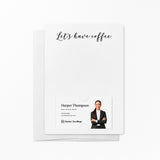 Let's Have Coffee | Notecards with Envelopes Notecards Market Dwellings WHITE 10