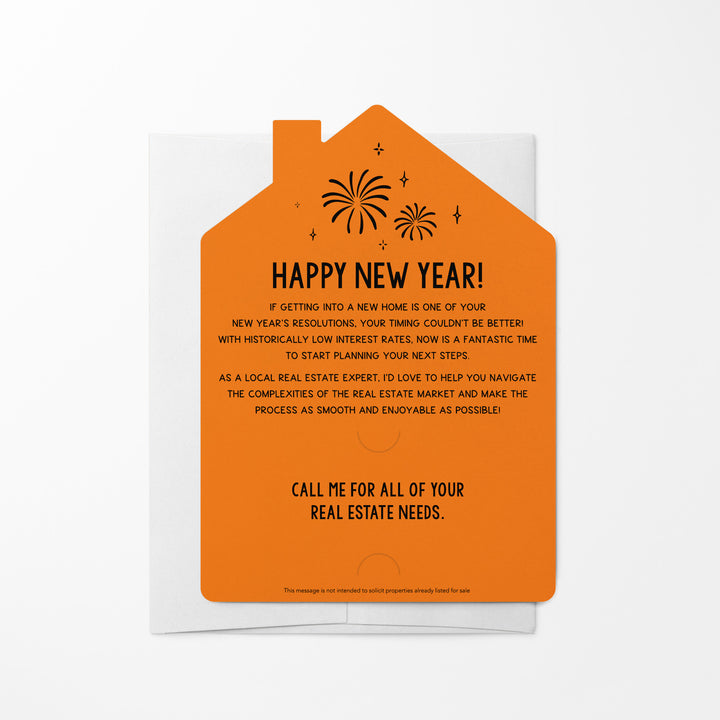 Set of New Year, New Home New Years Mailer | Envelopes Included | M28-M001 Mailer Market Dwellings