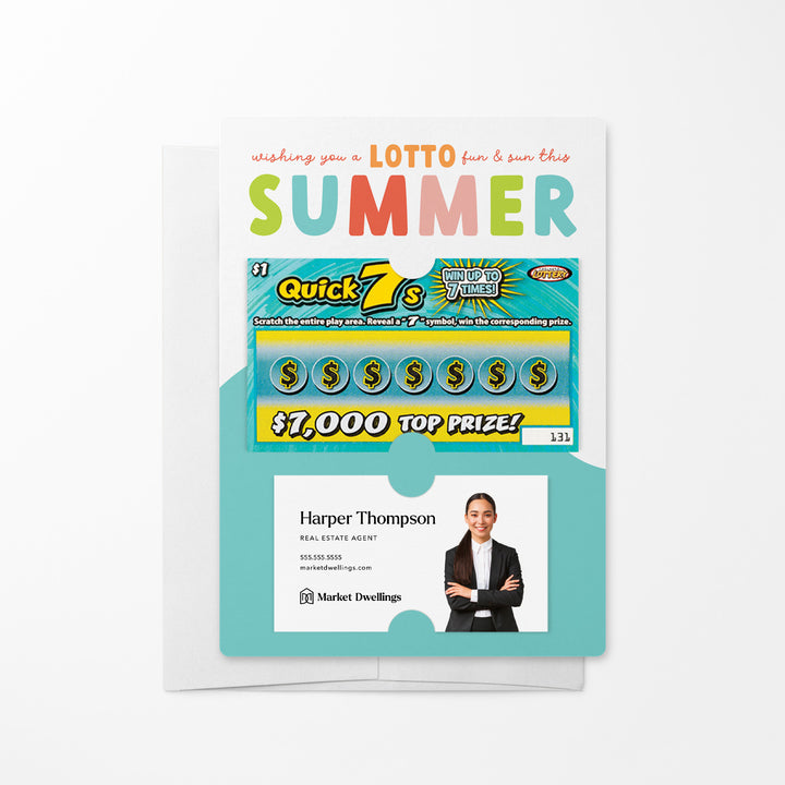 Set of Wishing You a Lotto Fun & Sun this Summer Lotto Mailers | Envelopes Included Mailer Market Dwellings