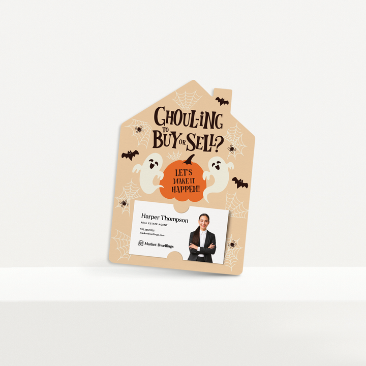 Set of Ghoul-ing To Buy Or Sell? Let’s Make It Happen! | Halloween Mailers | Envelopes Included | M284-M001 Mailer Market Dwellings   