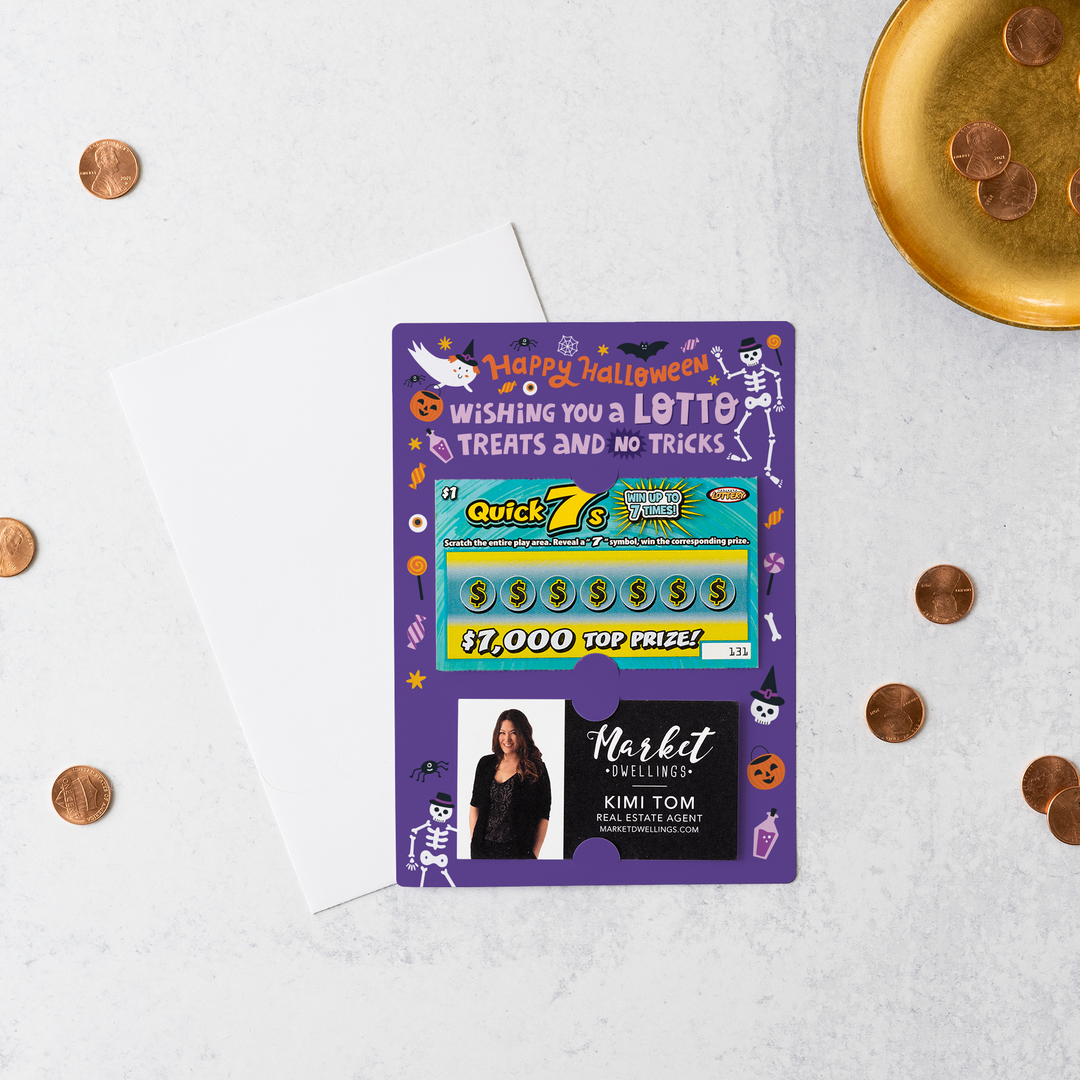 Happy Halloween Lotto Mailers | Envelopes Included | M29-M002 Mailer Market Dwellings   