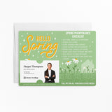 Hello Spring Maintenance Checklist | Real Estate Mailers with Envelopes Mailer Market Dwellings LIGHT OLIVE 10
