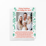 Merry Christmas and Happy New Year | Real Estate Notecards with Envelopes Mailer Market Dwellings