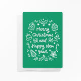 Merry Christmas and Happy New Year | Real Estate Notecards with Envelopes Mailer Market Dwellings JADE 10