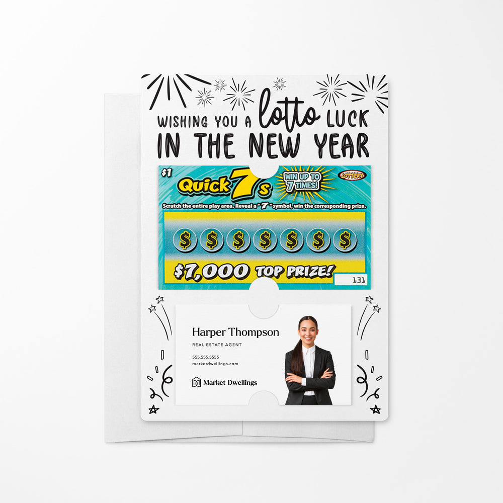 Wishing You a LOTTO Luck in the New Year | Lotto Mailers with Envelopes Mailer Market Dwellings WHITE 10