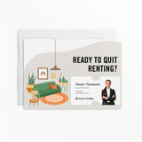 Ready to Quit Renting? | Real Estate Mailers with Envelopes Mailer Market Dwellings