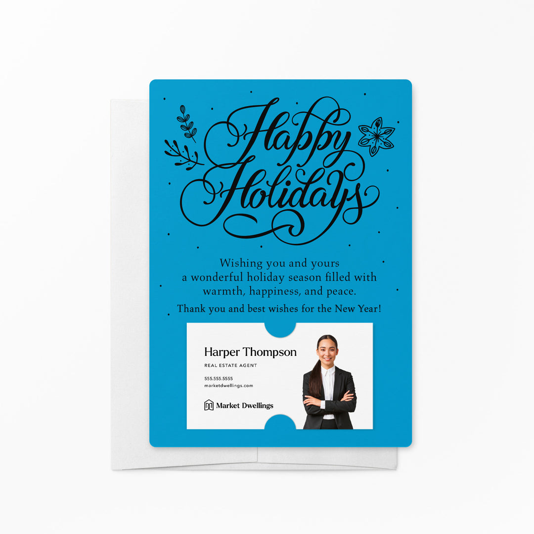 Set of Happy Holidays Mailer | Envelopes Included | M3-M007 Mailer Market Dwellings ARCTIC