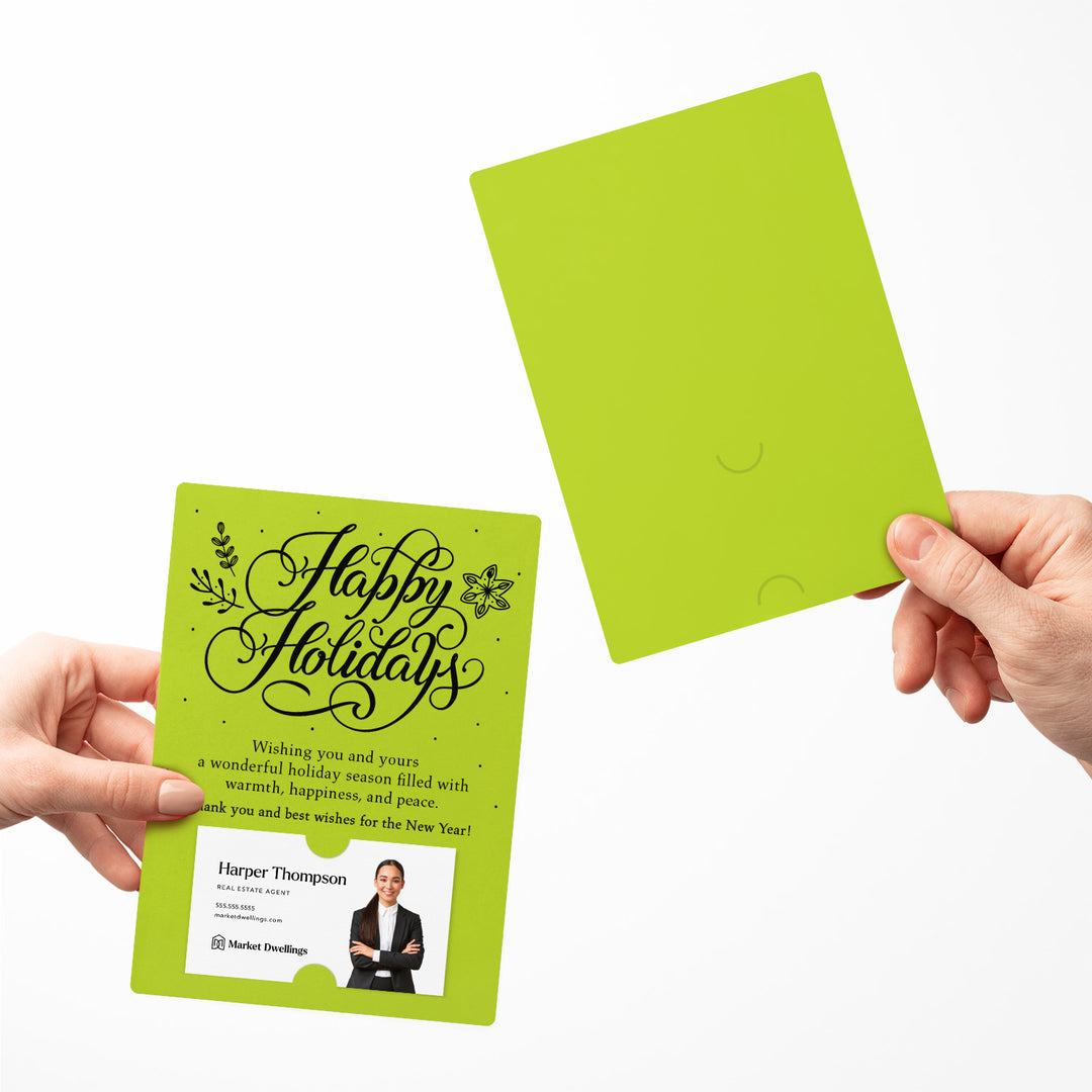 Set of Happy Holidays Mailer | Envelopes Included | M3-M007 Mailer Market Dwellings