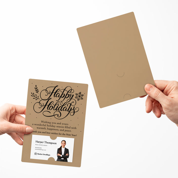 Set of Happy Holidays Mailer | Envelopes Included | M3-M007 Mailer Market Dwellings