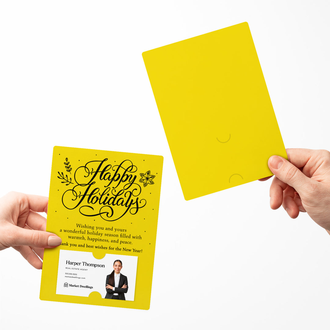 Set of Happy Holidays Mailer | Envelopes Included | M3-M007 Mailer Market Dwellings