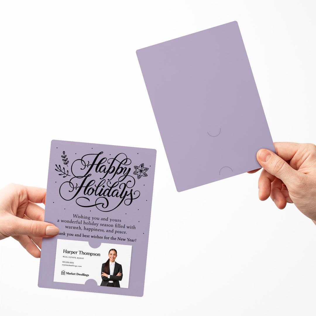 Set of Happy Holidays Mailer | Envelopes Included | M3-M007 Mailer Market Dwellings