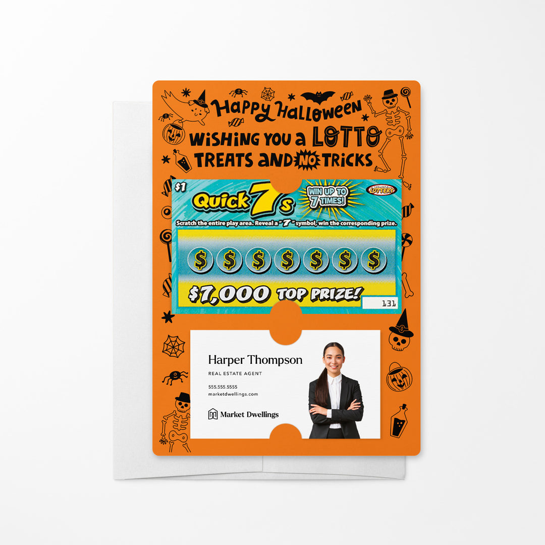 Set of Happy Halloween Lotto Mailers | Envelopes Included Mailer Market Dwellings CARROT