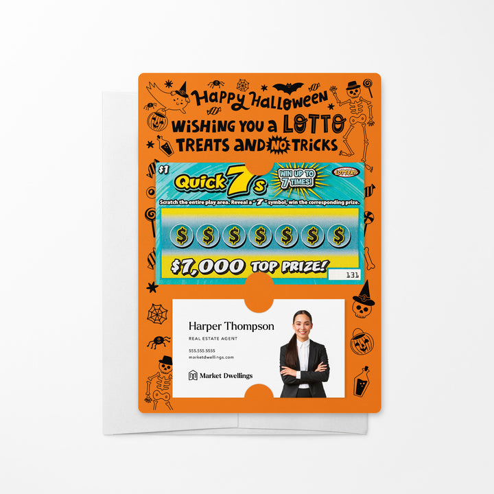 Set of Happy Halloween Lotto Mailers | Envelopes Included Mailer Market Dwellings CARROT