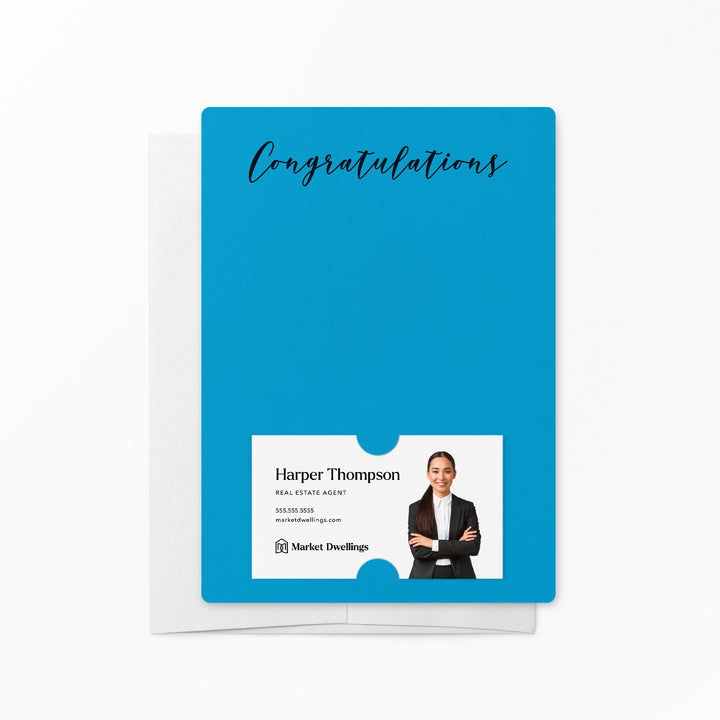 Set of "Congratulations" Notecards | Envelopes Included | M31-M007 Notecards Market Dwellings ARCTIC