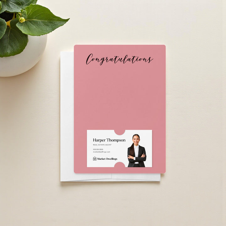 Set of "Congratulations" Notecards | Envelopes Included | M31-M007 Notecards Market Dwellings