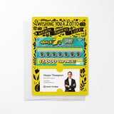 Wishing You a Lotto Warmth, Pumpkins, & Luck Happy Fall | Lotto Mailers with Envelopes Mailer Market Dwellings LEMON 10