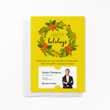 Happy Holidays with Colorful Wreath | Mailers with Envelopes Mailer Market Dwellings LEMON 10