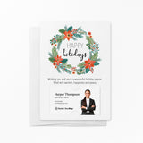 Happy Holidays with Colorful Wreath | Mailers with Envelopes Mailer Market Dwellings WHITE 10