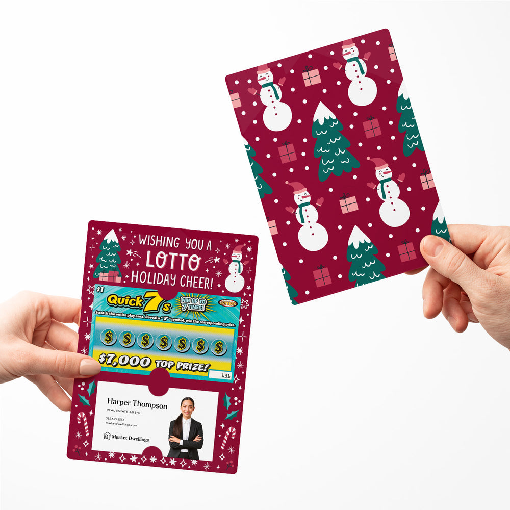 Set of Wishing You A Lotto Holiday Cheer! Lotto Mailers | Envelopes Included Mailer Market Dwellings