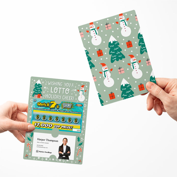 Set of Wishing You A Lotto Holiday Cheer! Lotto Mailers | Envelopes Included Mailer Market Dwellings