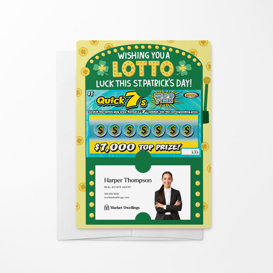 Set of Wishing You A Lotto Luck This St. Patrick's Day! Lotto Mailers | Envelopes Included Mailer Market Dwellings