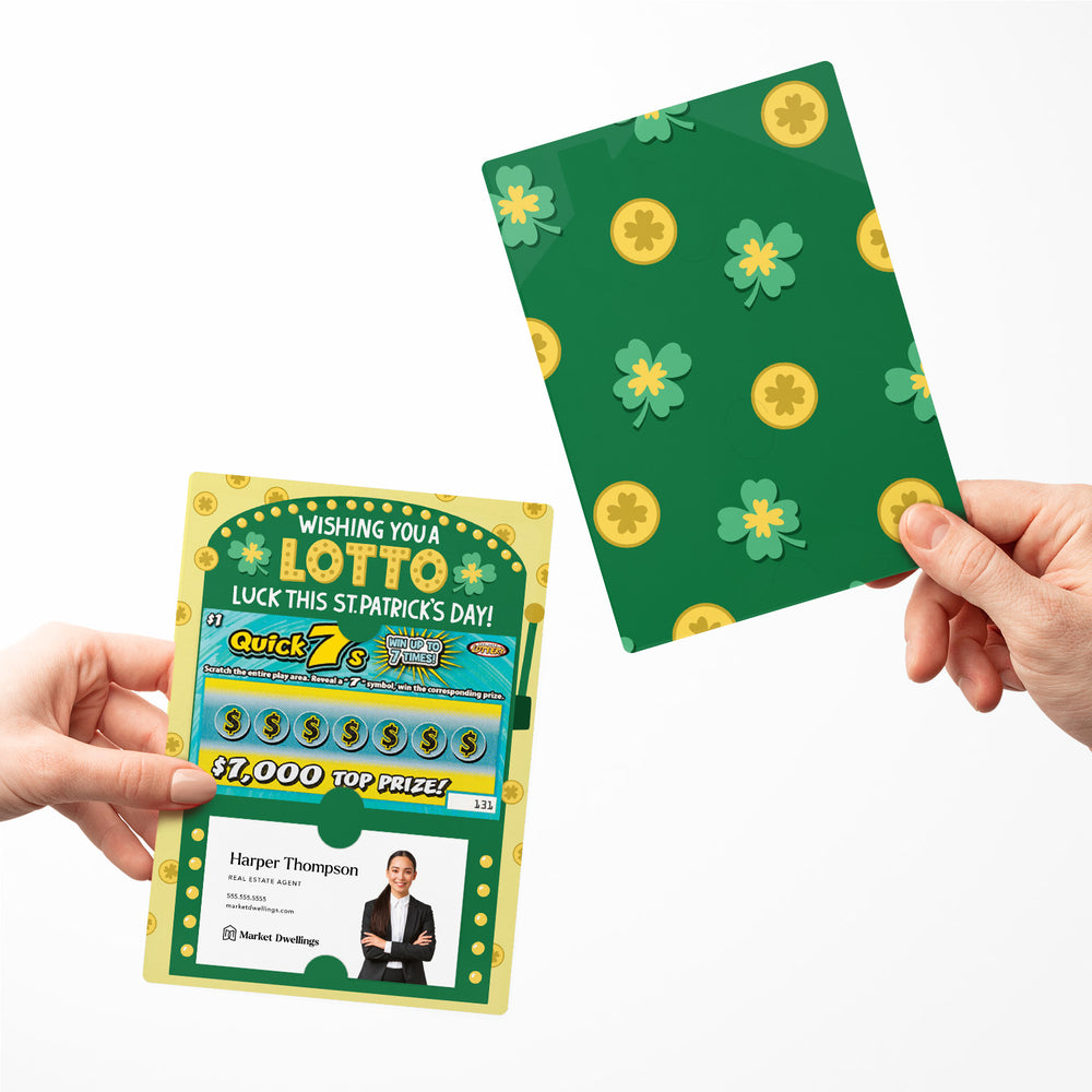 Set of Wishing You A Lotto Luck This St. Patrick's Day! Lotto Mailers | Envelopes Included Mailer Market Dwellings