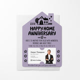 Happy Home Anniversary | Real Estate & Mortgage Mailers with Envelopes Mailer Market Dwellings