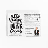 Keep Warm and Drink Cocoa Hot Chocolate Recipe | Real Estate Mailers with Envelopes Mailer Market Dwellings WHITE 10