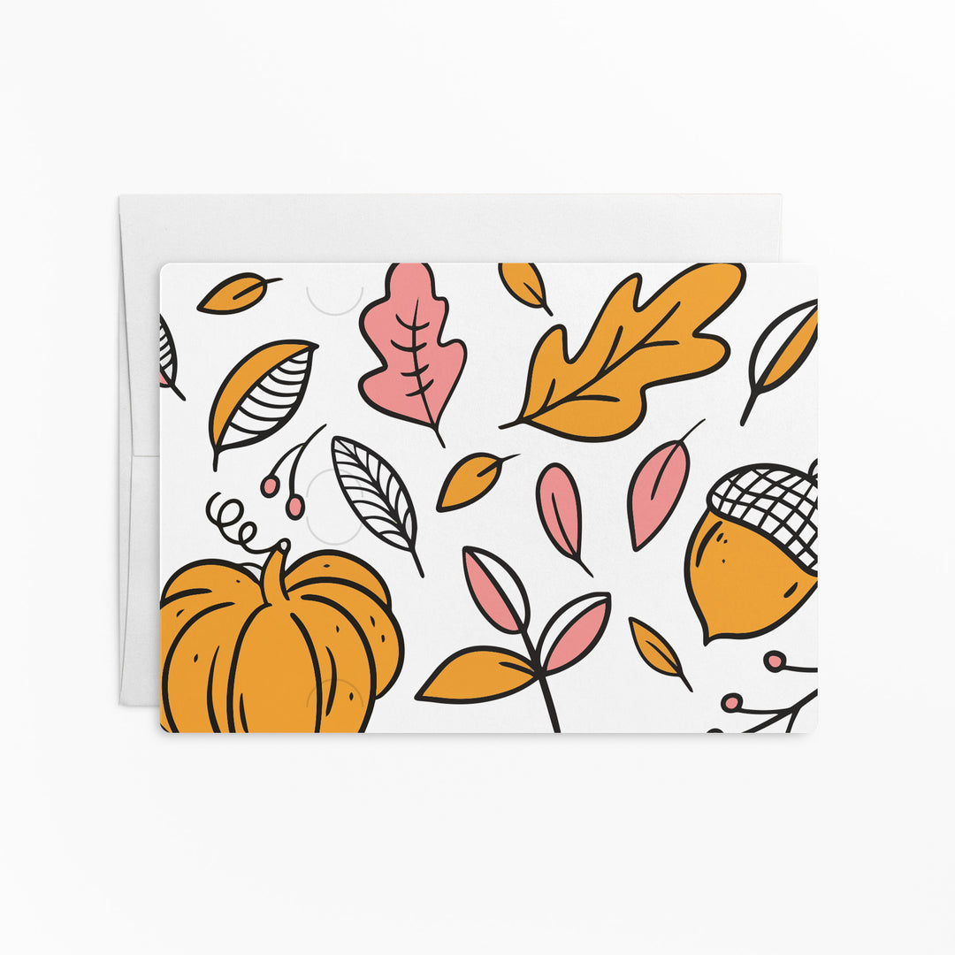 Set of "Pumpkin Spice Referrals" Gift Card & Business Card Holder Mailers | Envelopes Included | M36-M008 Mailer Market Dwellings