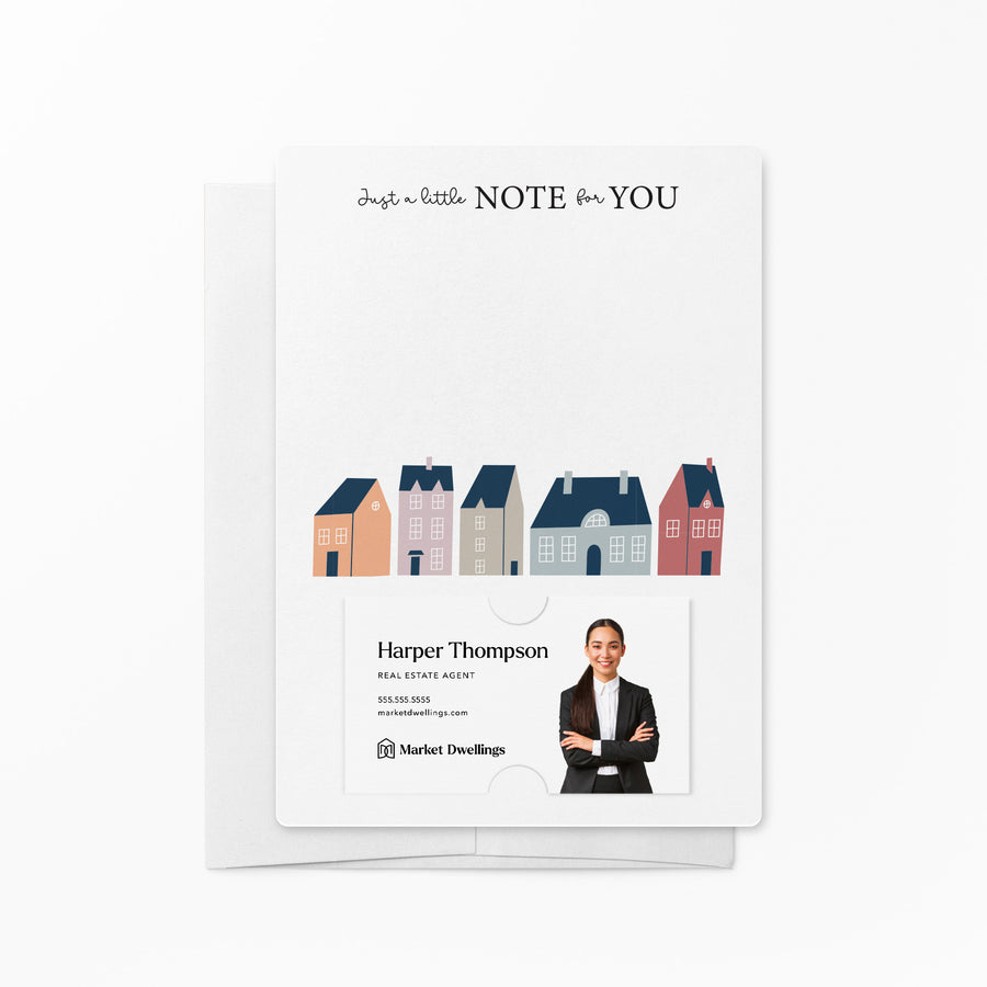 Just a Little Note for You Notecards | Envelopes Included | M37-M007 Mailer Market Dwellings