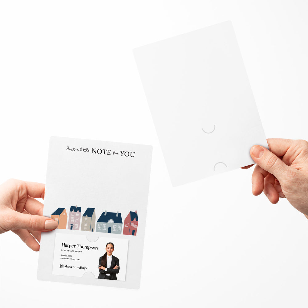 Just a Little Note for You Notecards | Envelopes Included | M37-M007 Mailer Market Dwellings