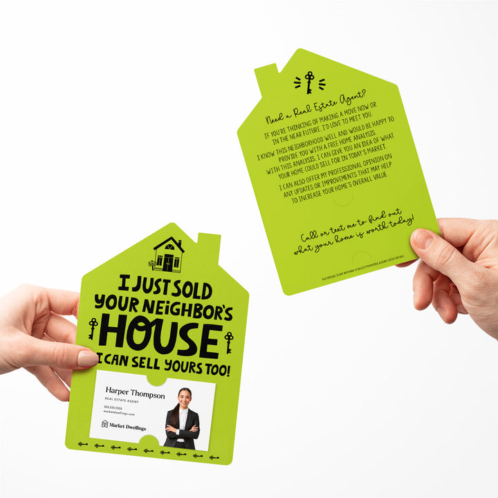 Set of I Just Sold Your Neighbor's House Real Estate Agent Mailers | Envelopes Included | M38-M001 Mailer Market Dwellings