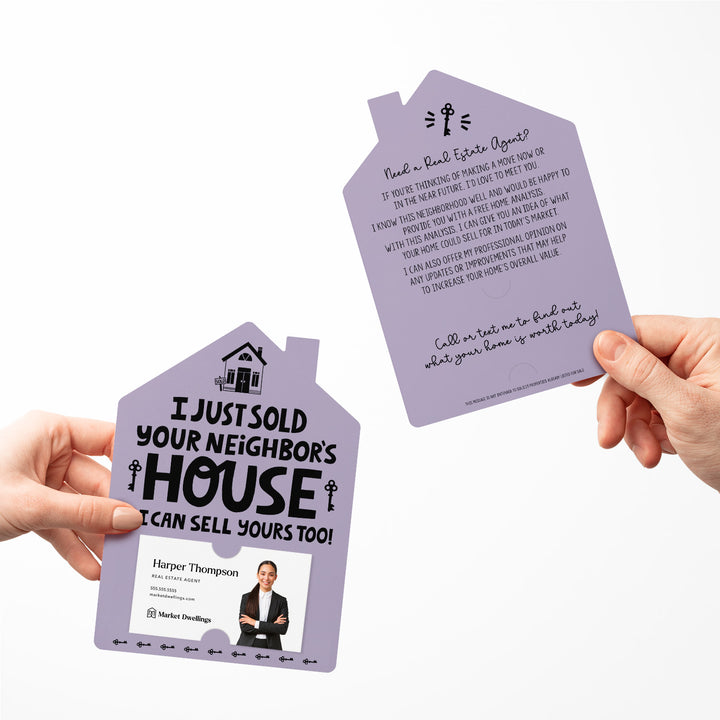 Set of I Just Sold Your Neighbor's House Real Estate Agent Mailers | Envelopes Included | M38-M001