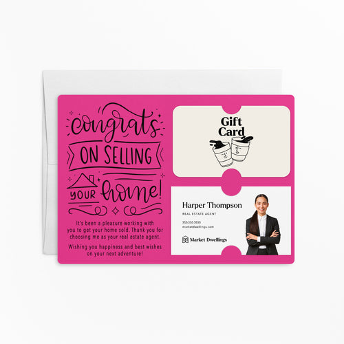 Congrats on Selling Your Home | Real Estate Mailers with Envelopes Mailer Market Dwellings