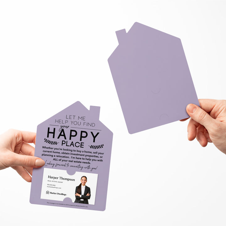 Set of Happy Place Real Estate Mailers | Envelopes Included | M4-M001 Mailer Market Dwellings