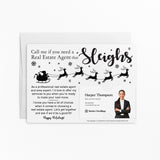 Call Me If You Need a Real Estate Agent That Sleighs | Mailers with Envelopes Mailer Market Dwellings WHITE 10