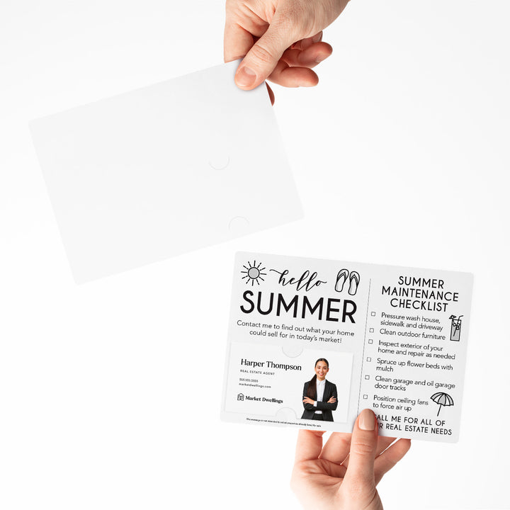 Set of "Hello Summer" Mailer | Envelopes Included | M4-M004 Mailer Market Dwellings