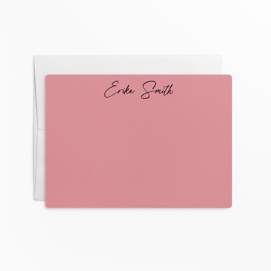 Customizable | Set of Stationery Notecards | Envelopes Included | M4-M006 Mailer Market Dwellings LIGHT PINK